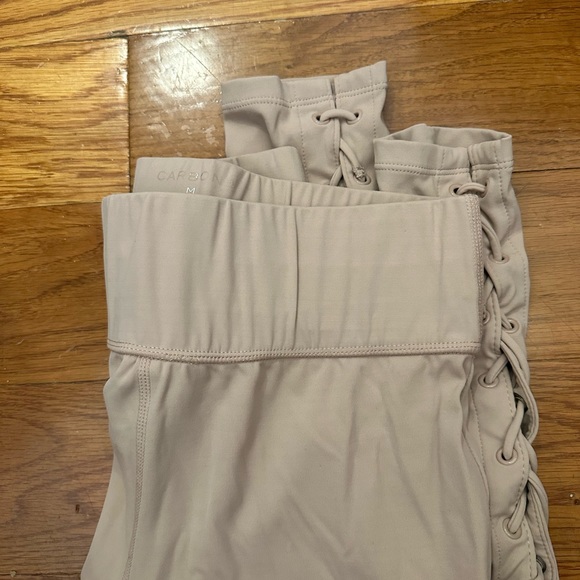 Carbon38 tan lace up leggings M - Picture 6 of 6